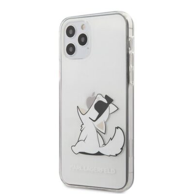 Puzdro Karl Lagerfeld pre iPhone 12/12 Pro (6.1) KLHCP12MCFNRC silik&oacute;nov&eacute; - transparentn&eacute;