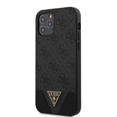 Puzdro Guess iPhone 12/12 Pro (6.1) GUHCP12MPU4GHBK silik&oacute;nov&eacute; - siv&eacute;