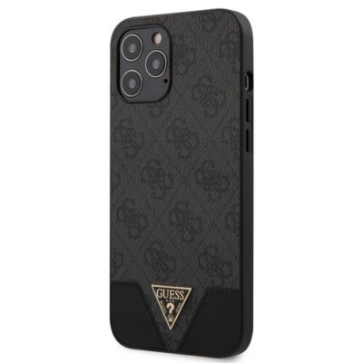 Puzdro Guess iPhone 12 Pro Max (6.7) GUHCP12LPU4GHBK silik&oacute;nov&eacute; - siv&eacute;