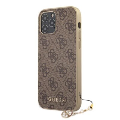 Puzdro Guess iPhone 12/12 Pro (6.1) GUHCP12MGF4GBR silik&oacute;nov&eacute; - hned&eacute;