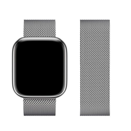 Remienok Forcell Milánsky ťah Apple Watch 38/40/41mm, nehrdzavejúca oceľ - strieborné