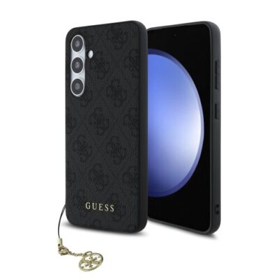 Guess 4G Charm Zadn&iacute; Kryt pro Samsung Galaxy S24 FE Grey
