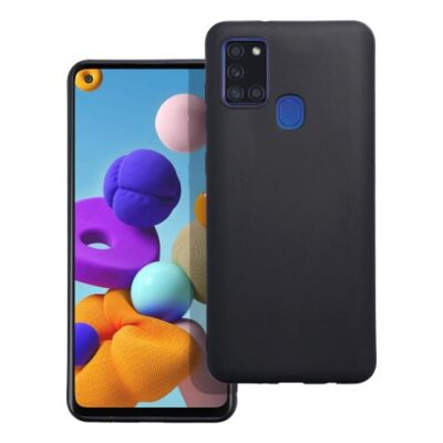 Puzdro Matt TPU Samsung Galaxy A21s - čierne