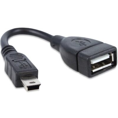 Adapt&eacute;r OTG USB AF/Mini BM Čierny (Bulk)