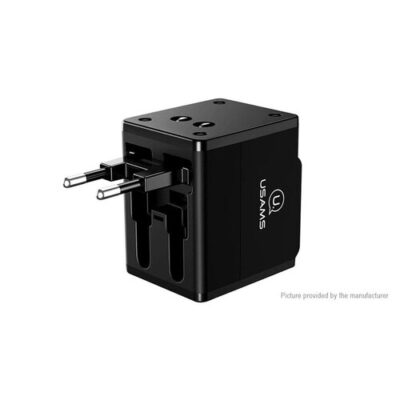 Adapt&eacute;r USAMS CC44 Multi Travel (6A) 4v1 USA/AU/EU/UK Čierny