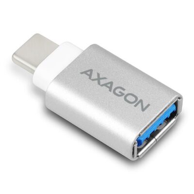 Adapt&eacute;r AXAGON RUCM-AFA USB/Type-C Strieborn&yacute;