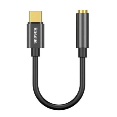 Baseus CATL54-01 Kabelov&aacute; Redukce z USB-C na 3.5mm Audio Jack L54 (female) Black