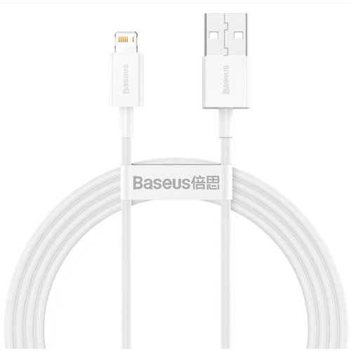 Baseus CALYS-B02 Superior Fast Charging Kabel Lightning 2.4A 1.5m White