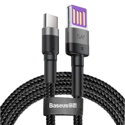 Baseus CATKLF-PG1 Cafule Quick Charging Datov&yacute; Kabel USB Double Sided to USB 40W 1m Gray/Black