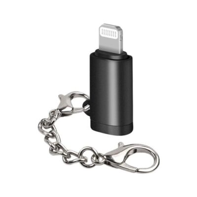 Sturdo adapt&eacute;r Type C na Lightning (Power Delivery), čierny