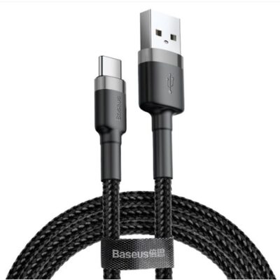 Baseus CATKLF-BG1 Cafule Kabel USB-C 3A 1m Grey/Black