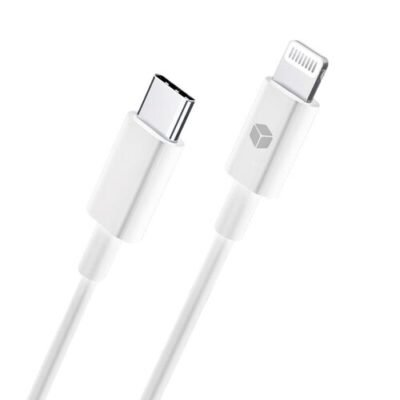 Sturdo k&aacute;bel MFi Lightning na Type-C biely 3A 1M