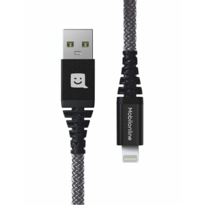 EKO KÁBEL Kevlar USB/Lightning 1,2 M 60W Antracit