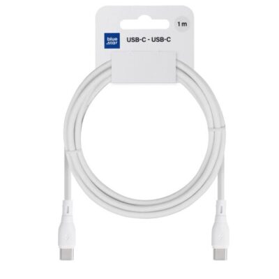 Blue Star Eco k&aacute;bel USB-C/USB-C 60W 1M - biely