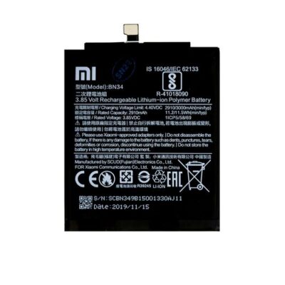 BN34 Xiaomi Original Baterie 3000mAh (Service Pack)