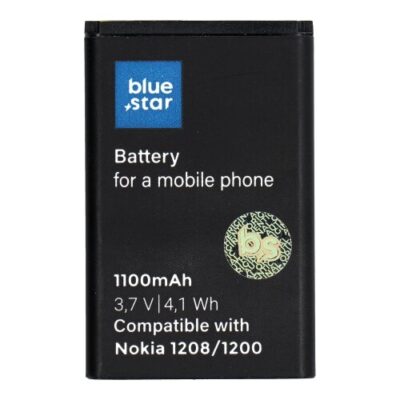 Bat&eacute;ria BlueStar Nokia 1200/1208/C1/1616/1800/S300 BL-5CB 1100mAh Li-Ion