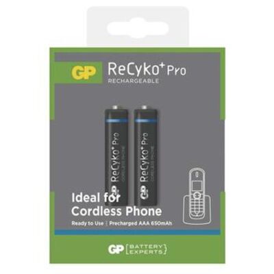 GP nab&iacute;jec&iacute; baterie RECYKO PRO DECT (650mAh) - 2ks