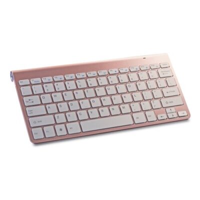 Setty wireless keyboard rose gold - bezdr&ocirc;tov&aacute; kl&aacute;vesnica, ružovozlat&aacute;