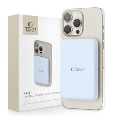 Tech-Protect PB10 Lifemag Magsafe Powerbank 5000mAh - modr&aacute;