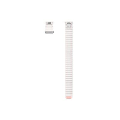 ET-SVL30SWE Samsung Galaxy Watch 4/5/6/7 Textiln&iacute; Řem&iacute;nek 20mm S/M Pink/White