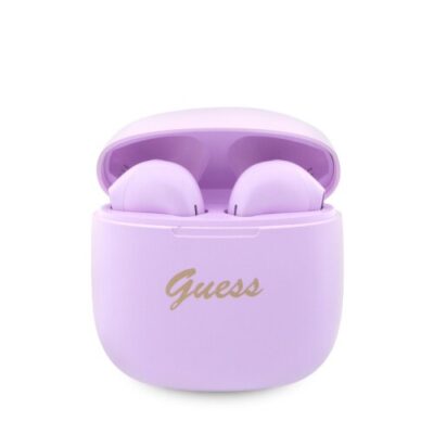 Guess True Wireless Script Logo BT5.3 6H Stereo sl&uacute;chadl&aacute;, Fialov&eacute;