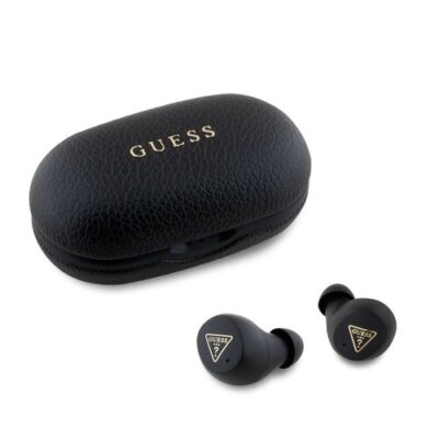 Guess PU Grained ENC TWS Bezdrôtové Slúchadlá Čierne