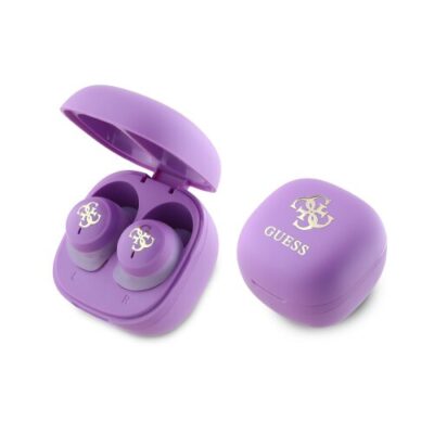Guess 4G Logo Mini TWS Bezdr&aacute;tov&aacute; Sluch&aacute;tka Purple