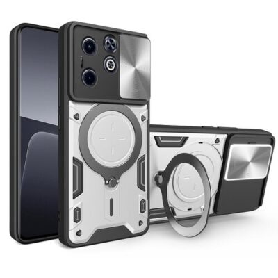 Puzdro Camshield Slide Infinix Hot 40i/Smart 8 - strieborn&eacute;