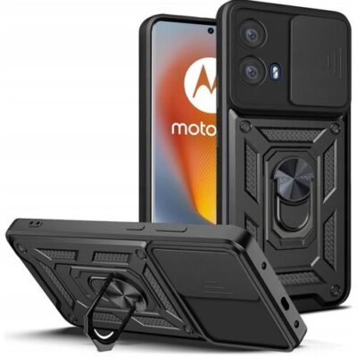 Puzdro Defender Slide Motorola Edge 50 Fusion 5G - čierne