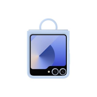 EF-PF741TLE Samsung Silikonový Kryt s Kroužkem pro Galaxy Z Flip 6 Blue