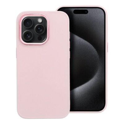 Puzdro Frame TPU iPhone 15 Pro - ružov&eacute;