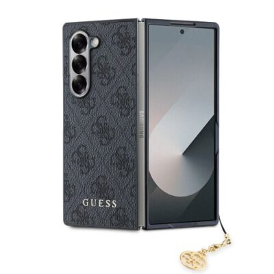 Guess 4G Charm Zadn&iacute; Kryt pro Samsung Galaxy Z Fold 6 Grey