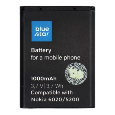 Bat&eacute;ria BlueStar Nokia 6020/5200/5300/3220/5140 BL-5B 1000mAh Li-Ion