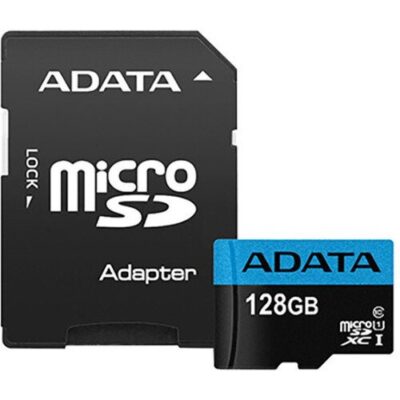 MicroSDXC karta A-DATA 128GB UHS-I 100/25MB/s + adapt&eacute;r