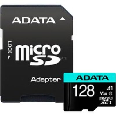 MicroSDXC karta A-DATA 128GB U3 V30S 100/80 MB/s + adapt&eacute;r