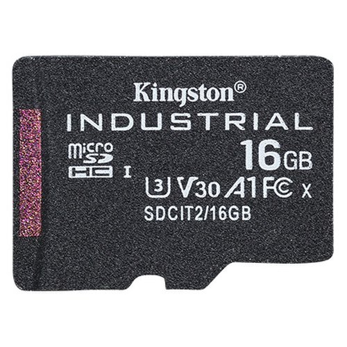 16GB microSDHC Kingston Industrial C10 A1 pSLC bez adaptéru