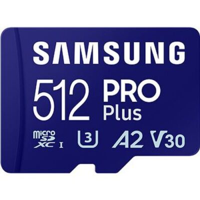 Samsung/micro SDXC/512GB/Class 10/+ Adapt&eacute;r/Modr&aacute;