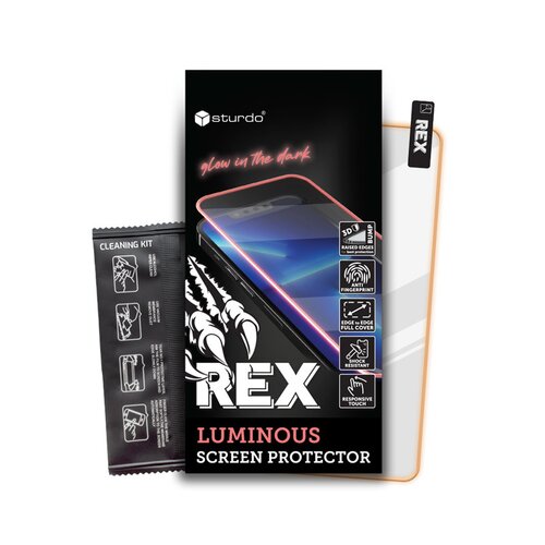Sturdo Rex Luminous ochranné sklo iPhone 13 / iPhone 13 Pro, oranžová
