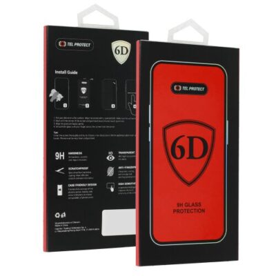 Ochrann&eacute; sklo 6D Glass Samsung Galaxy S23 Ultra, celotv&aacute;rov&eacute; - čierne