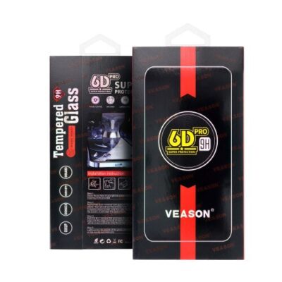 Ochranné sklo Veason 6D Xiaomi Redmi 13C/Poco C65, celotvárové - čierne