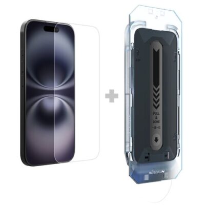 Nillkin Tvrzen&eacute; Sklo 0.2mm H+ PRO 2.5D pro Apple iPhone 16 (s aplik&aacute;torem)