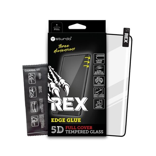 Ochranné sklo Sturdo Rex Xiaomi Redmi Note 14 Pro+ 5G, celotvárové - čierne