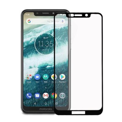 Ochrann&eacute; sklo Q 9H Moto One Lite 0,3mm celotv&aacute;rov&eacute; - čierne
