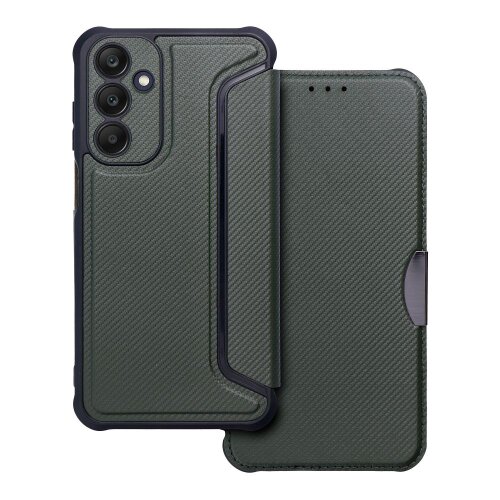 Puzdro Razor Book Samsung Galaxy A25 5G - tmavo-zelené