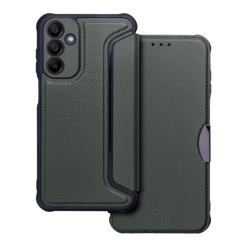 Puzdro Razor Book Samsung Galaxy A15 4G/A15 5G - tmavo-zelené