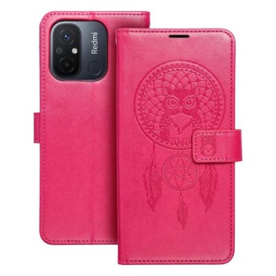 Puzdro Mezzo Book Xiaomi Redmi 12C, vzor dreamcatcher - červené