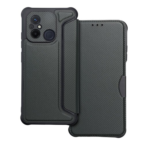 Puzdro Razor Book Xiaomi Redmi 12C - tmavo-zelené