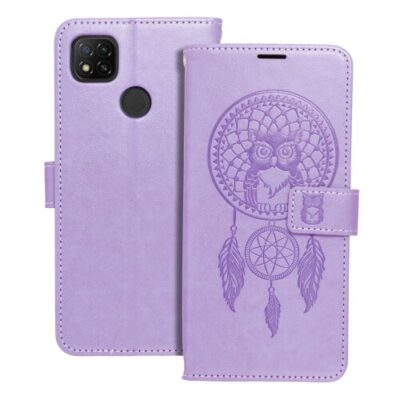 Puzdro Mezzo Book Xiaomi Redmi 10C, vzor dreamcatcher - fialové