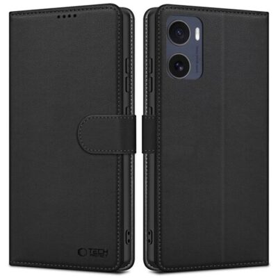 Puzdro Tech-Protect Wallet Book Motorola Moto G05/E15 - čierne