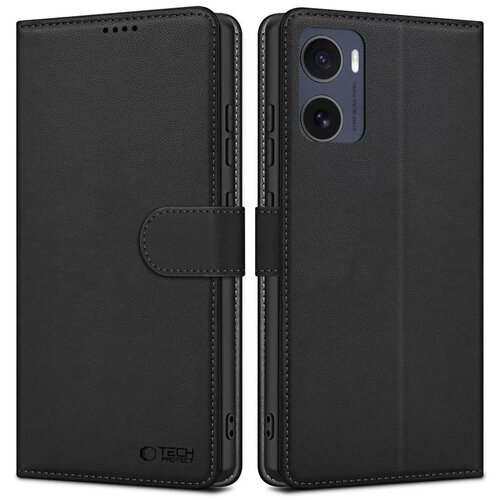 Puzdro Tech-Protect Wallet Book Motorola Moto G05/E15 - čierne